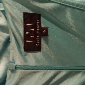 David Meister size 6 aqua (worn 1x)